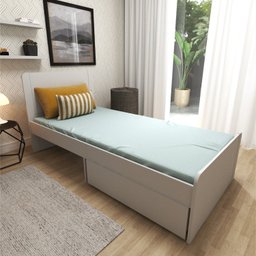 Cama Solteiro 2 Gavetões Santonini  - 6