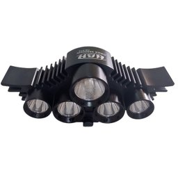 Farol Bike Bicicleta 5 Leds Recarregavel bateria 6 Células TOP - 6