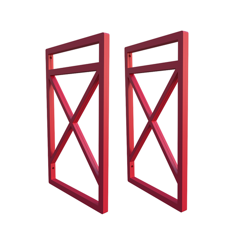 Suporte Nicho Prateleira Estilo Industrial Parede:Vermelho