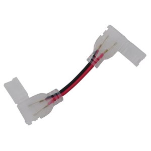 EMENDA EM L PARA FITA LED COB 12V 18W PACOTE C/ 10 PEÇAS 