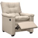 Ver imagem 3 de Poltrona do Papai Reclinável com Massagem Imperador Sintético Facto Bege - Sofa Store