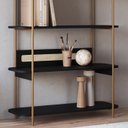 Ver imagem 6 de Estante 180 Cm 6 Prateleiras Pes Metal Oslo 28965 Nero Artesano