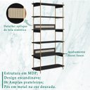 Ver imagem 3 de Estante 180 Cm 6 Prateleiras Pes Metal Oslo 28965 Nero Artesano