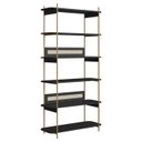 Ver imagem 1 de Estante 180 Cm 6 Prateleiras Pes Metal Oslo 28965 Nero Artesano