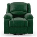 Ver imagem 4 de Poltrona do Papai Reclinável Melim Glider Giratória Massagem Pu Verde Musgo Fh1 - D'Rossi