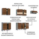 Ver imagem 5 de Armário de Cozinha Completa 280cm Branco/Rustic Marcela Madesa 03