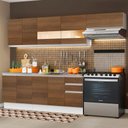 Ver imagem 1 de Armário de Cozinha Completa 280cm Branco/Rustic Marcela Madesa 03
