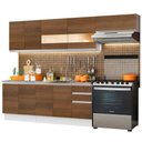 Ver imagem 3 de Armário de Cozinha Completa 280cm Branco/Rustic Marcela Madesa 03