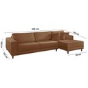 Ver imagem 3 de Sofá Cronos Veludo 4lug Chaise Lado Direito Meu Sofá Online B020 Veludo Terra