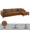Ver imagem 4 de Sofá Cronos Veludo 4lug Chaise Lado Direito Meu Sofá Online B020 Veludo Terra