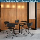 Ver mais imagens de Cadeira Giratória Turim Nicole Fratini Madeira Multilaminada Revestida Pu Caramelo Base Rodízio