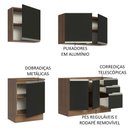 Ver imagem 5 de Armário de Cozinha Compacta 180cm Rustic Preto Glamy Madesa 05