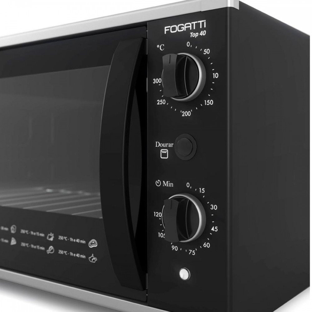 Forno Elétrico de Bancada Top 127v 40l Black - Fogatti - 5