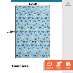 Tapete de Atividades Infantil Dobrável Tapetão Maleta 1,20x1,80m Meninos Estampa Patrulha Canina - 2