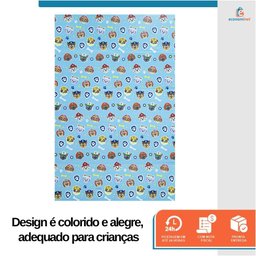 Tapete de Atividades Infantil Dobrável Tapetão Maleta 1,20x1,80m Meninos Estampa Patrulha Canina - 4