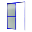 Ver imagem 1 de Porta de Correr Suspensa Vidrao Dir L.25 Azul 210x100 Brimak
