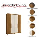 Ver imagem 6 de Guarda Roupa Solteiro Califórnia e Cômoda Vênus Freijó Off White - Moval