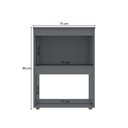 Ver imagem 2 de Balcão Adriana para Cooktop 4 ou 5 Bocas Cinza - Ajl Móveis