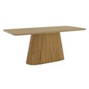 Ver imagem 2 de Mesa de Jantar Olivia Ambiente 200 Cm Canto Arredondado com Vidro Nature – Henn