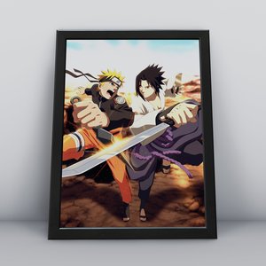 Quadros Decorativa de Parede para Quarto e Sala Tema Akatsuki Naruto Shippuden Sasuke Naruto Uzumaki