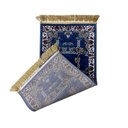 Ver imagem 3 de Tapete Persa Royal Azul 50x100cm Fio Acetinado - Decoração para Quarto e Sala