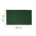Ver imagem 2 de Painel Estofado Luxo Grécia 90cm Solteiro para Cama Box Suede Verde Musgo - Gat Magazine