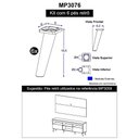 Ver imagem 2 de Pés Palito Retrô Kit Com 6 Unidades Multimóveis Preto