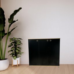 Multiuso Mdf Preto/amadeirado 20cm - 1