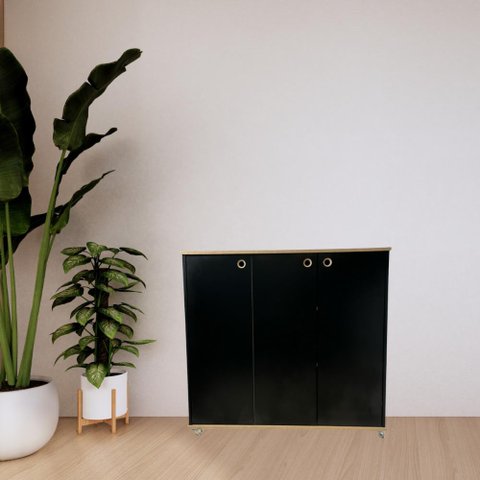 Multiuso Mdf Preto/amadeirado 20cm