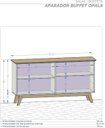 Ver imagem 3 de Aparador Buffet Opala:cinamomo/off-white