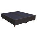 Ver imagem 1 de Base para Cama Box Casal King Size Bipartido 193cm Suede Liso Love Story Hf Marrom- Gazin