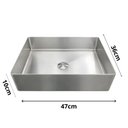 Ver imagem 3 de Cuba Inox Retangular para Banheiro Prata Aço Inox 304 Ralo com Click