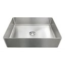 Ver imagem 2 de Cuba Inox Retangular para Banheiro Prata Aço Inox 304 Ralo com Click