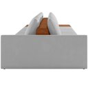 Ver imagem 2 de Sofá Ilha Modular para Sala 392cm com Puff Dublin K01 Veludo Cinza Sintético Caramelo - Lyam Decor