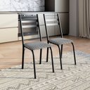 Ver imagem 1 de Kit 2 Cadeiras para Sala de Jantar Milla Preto/Chanel