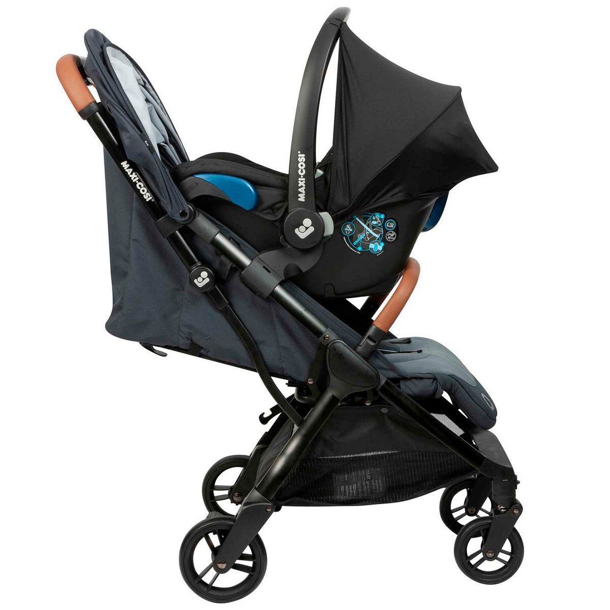 Carrinho de Bebê Até 15kg Reclinável Leve Dobra Automático Essential ...