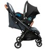 Carrinho de Bebê Até 15kg Reclinável Leve Dobra Automático Essential Grafite Cinza Eva Maxi- - 3