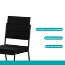 Ver imagem 5 de Conjunto 2 Cadeiras Tubo Preto com Napa Preta Carraro