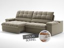 Ver imagem 6 de Sofá com Porta Copos e Carregador Usb Ret Rec Luke 2,90m Veludocristal Fendi - Netsofas
