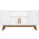 Ver imagem 6 de Aparador Buffet Sala de Jantar com 04 Portas 01 Gaveta Future B02 Branco Cinamomo - Lyam Decor