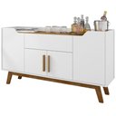 Ver imagem 2 de Aparador Buffet Sala de Jantar com 04 Portas 01 Gaveta Future B02 Branco Cinamomo - Lyam Decor