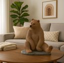 Ver imagem 4 de Decoração Urso em Poliresina Collection Marrom Mart 21562
