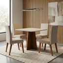 Ver imagem 3 de Mesa Sala de Jantar Quadrada 0,90m Moove
