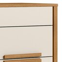 Ver imagem 5 de Mesa de Cabeceira Dhara 2 Gavetas 51 Cm Freijo Off White Moval