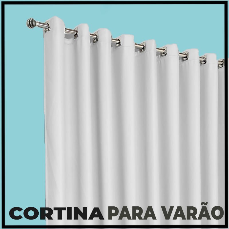 cortina blackout quarto corta luz 6,00 x 2,40 Turin branco - 4