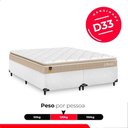 Ver imagem 5 de Cama Box Queen Couro Branco + Colchão Life D33 Pillow Top Bege 56x158x198cm - e-Shop Casa