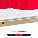 Ver imagem 4 de Cama Box Queen Couro Branco + Colchão Life D33 Pillow Top Bege 56x158x198cm - e-Shop Casa