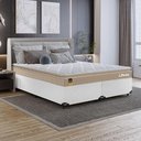 Ver imagem 6 de Cama Box Queen Couro Branco + Colchão Life D33 Pillow Top Bege 56x158x198cm - e-Shop Casa