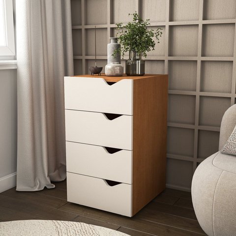 Gaveteiro 4 Gavetas 71cm X 40cm Porto