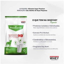 Kit 2 Pct Ração Premiatta Whey Hd 31 Cães Adultos Raças 3kg - 4